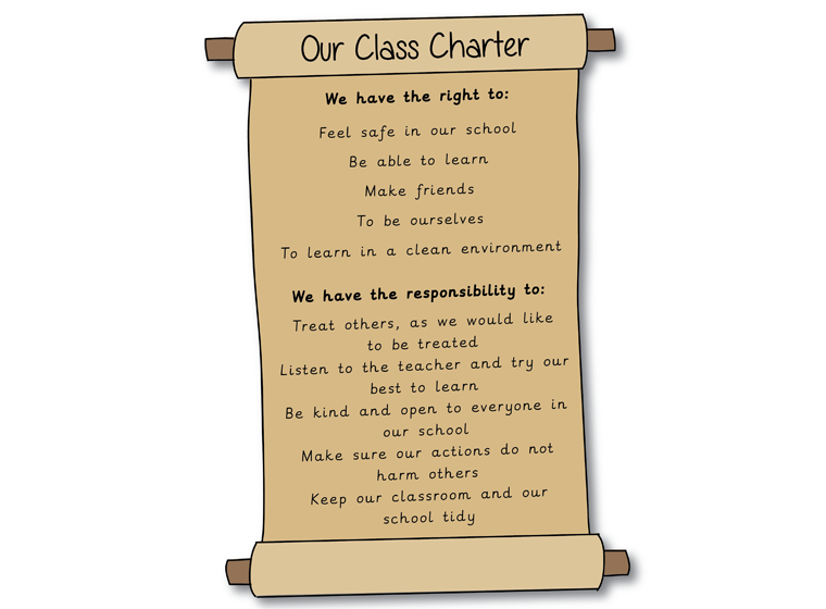 Editable Class Charter Scroll